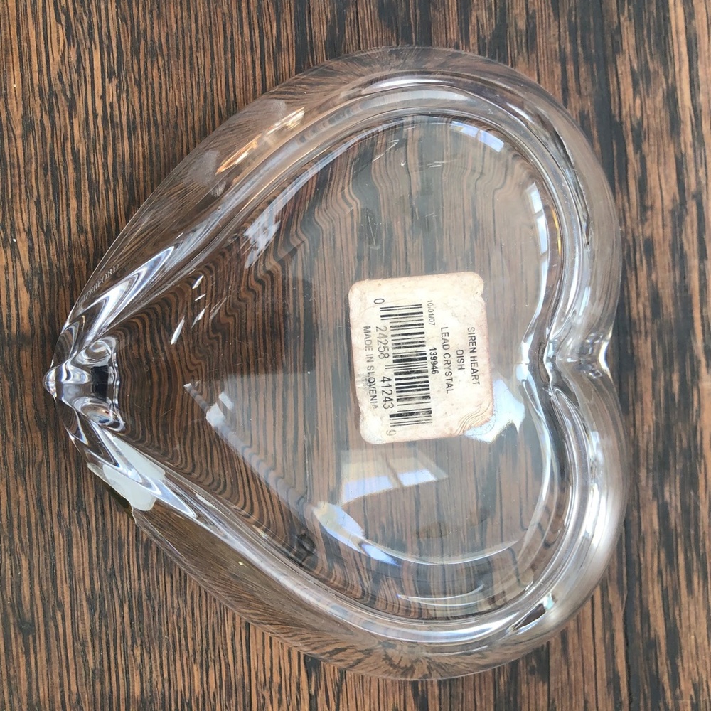 Waterford Siren Heart Valentine Lead Crystal Dish - Picture 5 of 7